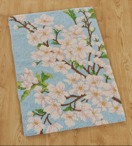 Cherry Blossoms Hook Rug