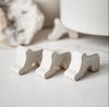 Ceramic White Glazed Pot Feet - Single