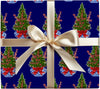 Blue Chinoiserie Christmas Wrapping Paper