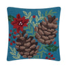 Pinecones Holiday Hook Pillow