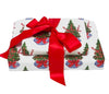 White Chinoiserie Christmas Wrapping Paper