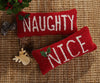 "Naughty" Holiday Hook Pillow