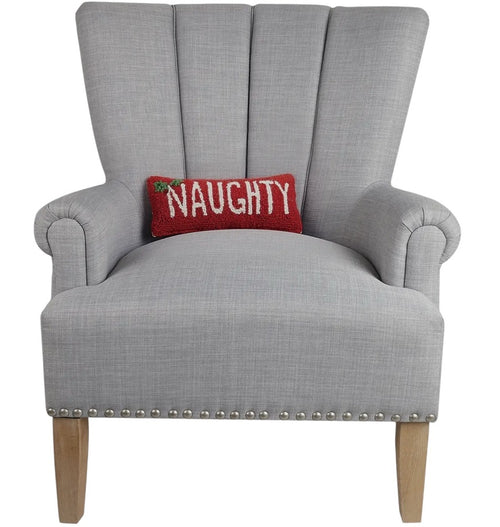 "Naughty" Holiday Hook Pillow