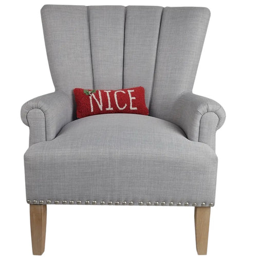 "Nice" Holiday Hook Pillow