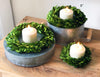 Smaller Preserved Boxwood Wreaths