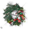 Pre Lit Christmas Sparkling Wreath 24"